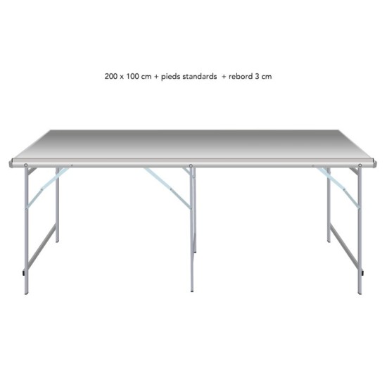 Table droite déclinable – Table de marché primeur | Matériel Forain
