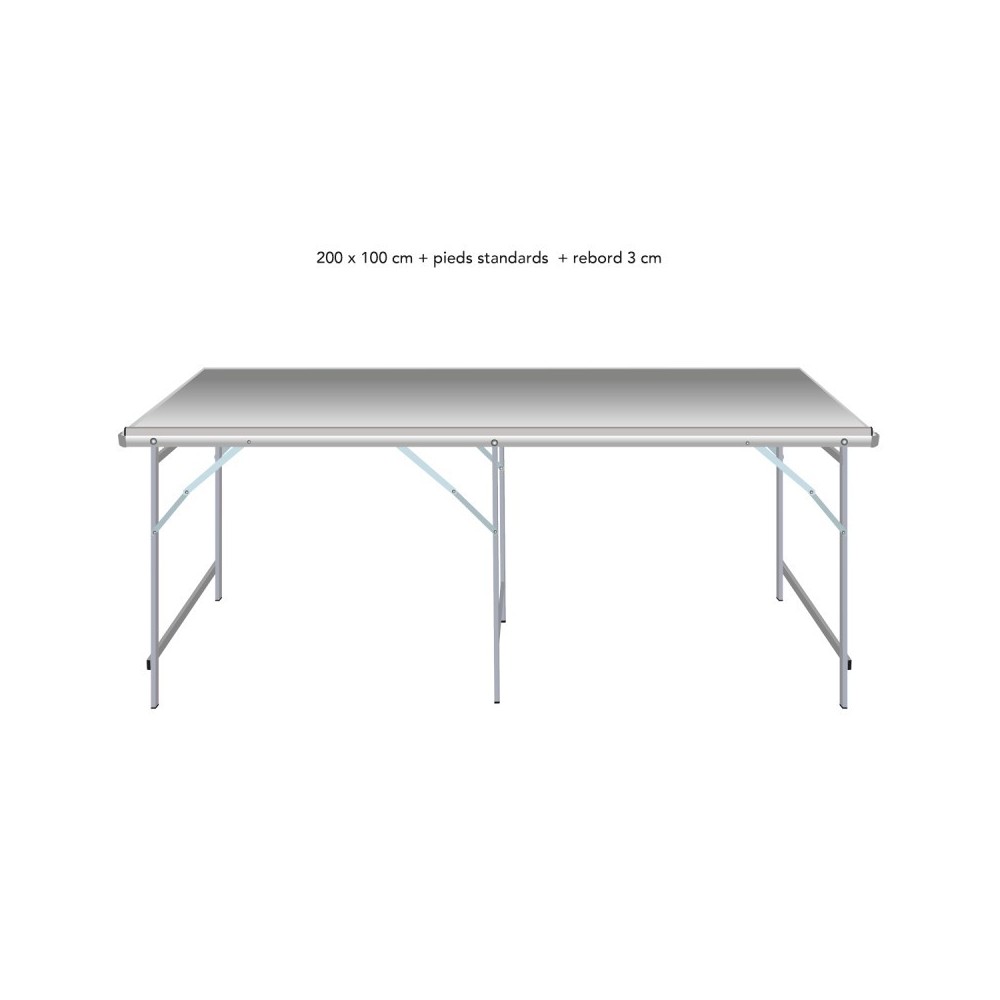 Table droite déclinable – Table de marché primeur | Matériel Forain