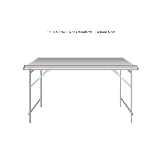 Table droite déclinable – Table de marché primeur | Matériel Forain