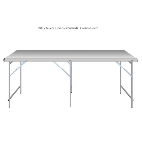 Table droite déclinable – Table de marché primeur | Matériel Forain