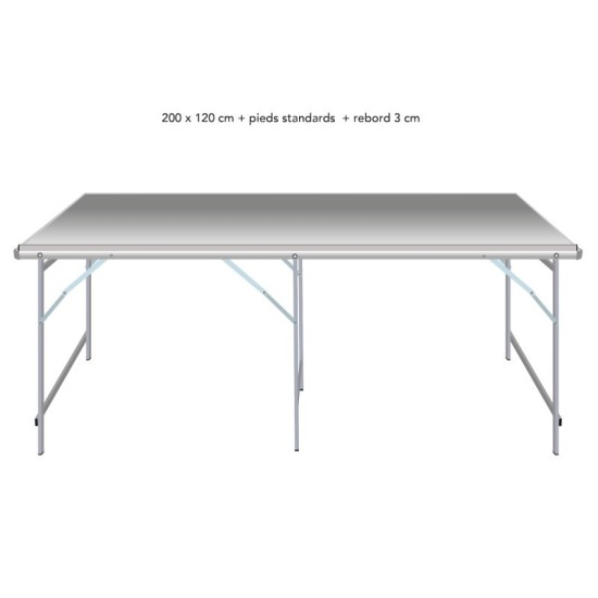 Table droite déclinable – Table de marché primeur | Matériel Forain