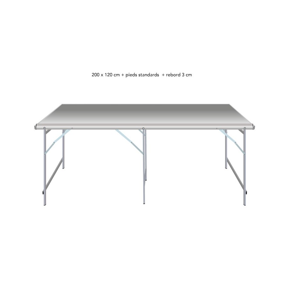 Table droite déclinable – Table de marché primeur | Matériel Forain