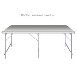 Table droite déclinable – Table de marché primeur | Matériel Forain