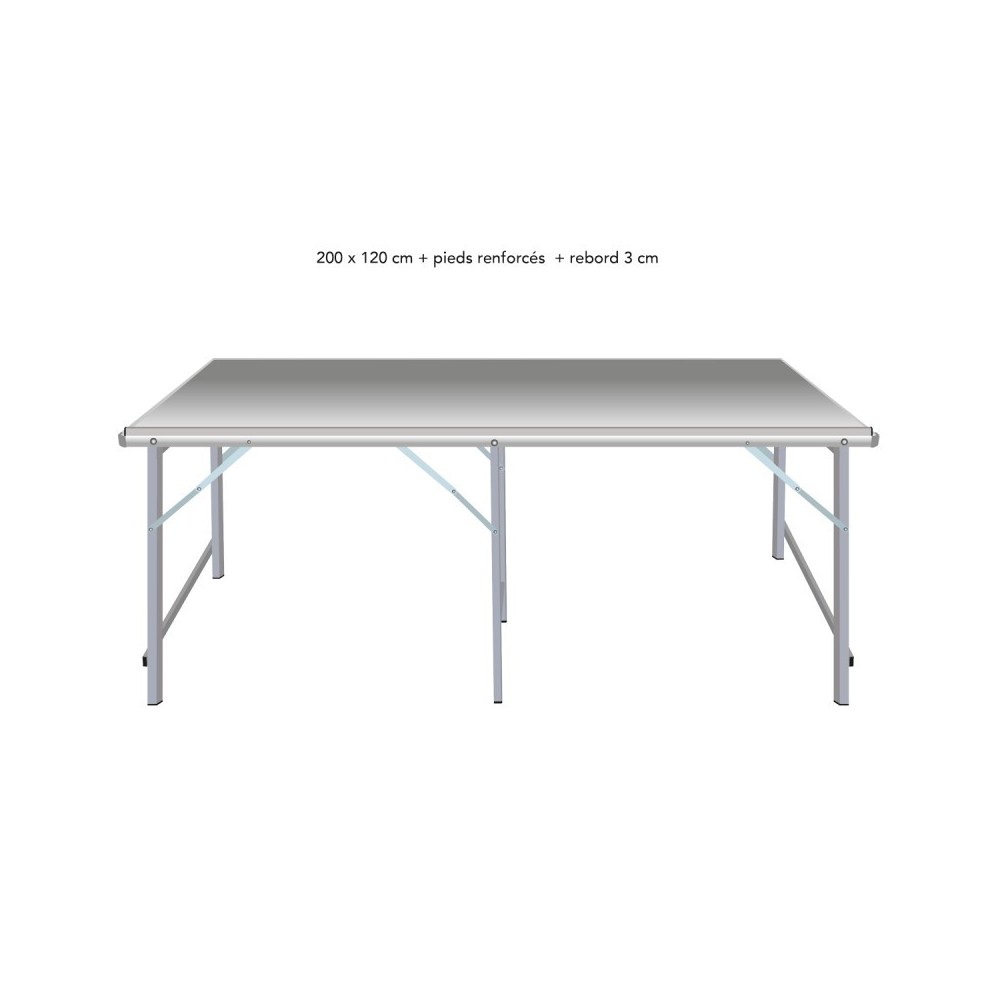 Table droite déclinable – Table de marché primeur | Matériel Forain