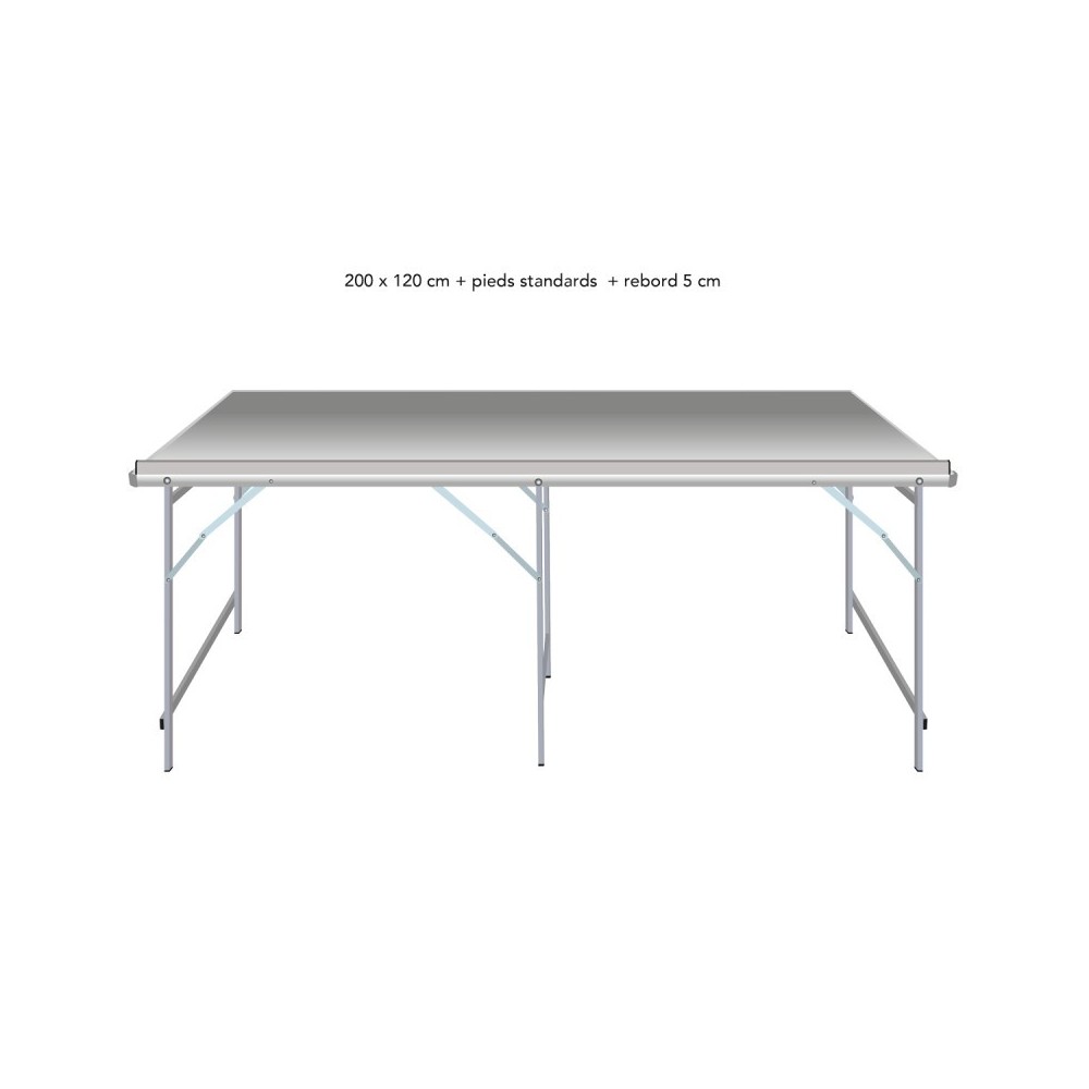 Table droite déclinable – Table de marché primeur | Matériel Forain