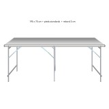 Table droite déclinable – Table de marché primeur | Matériel Forain