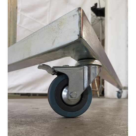 Porte habit en Z avec roulettes - Penderie | Matériel Forain