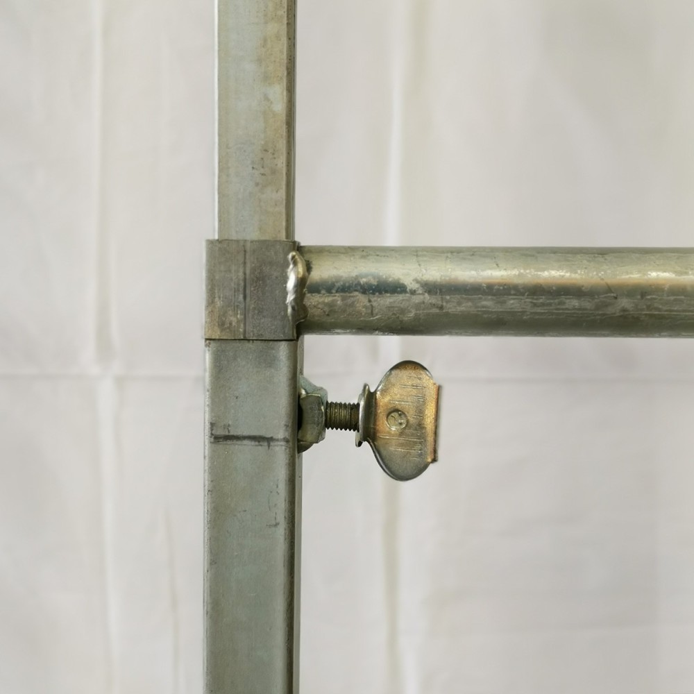 Porte habit en H deux étages avec roulettes - Penderie | Matériel Forain