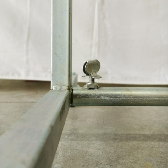 Porte habit en H deux étages avec roulettes - Penderie | Matériel Forain