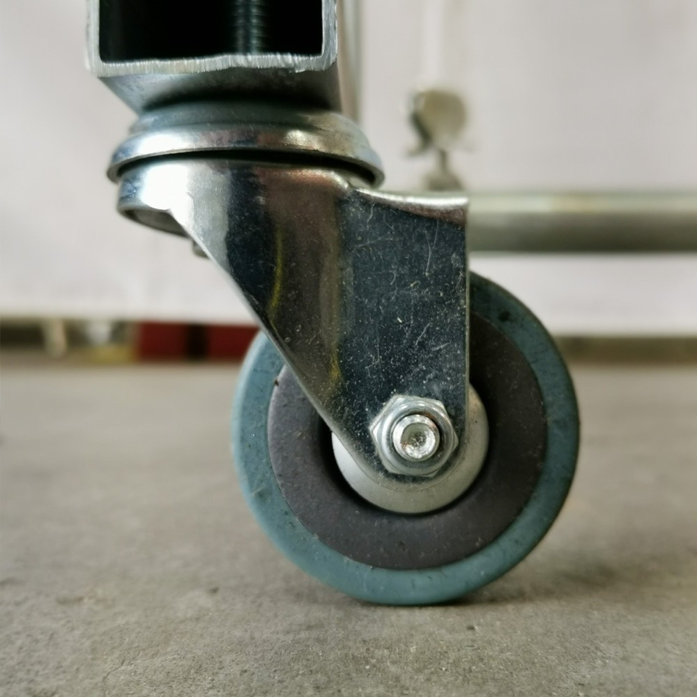 Porte habit en H deux étages avec roulettes - Penderie | Matériel Forain