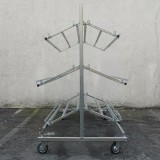 Porte cagettes 3 étages à roulettes double - Etalage | Matériel Forain