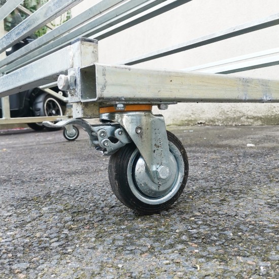 Porte cagettes 3 étages à roulettes double - Etalage | Matériel Forain