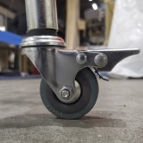 Porte habit long fixe avec roulettes acier et rallonges - Penderie | Matériel Forain