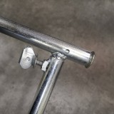 Porte habit long fixe avec roulettes acier et rallonges - Penderie | Matériel Forain