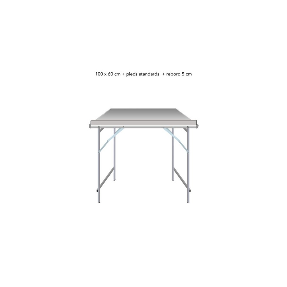 Table droite déclinable – Table de marché primeur | Matériel Forain