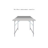 Table droite déclinable – Table de marché primeur | Matériel Forain