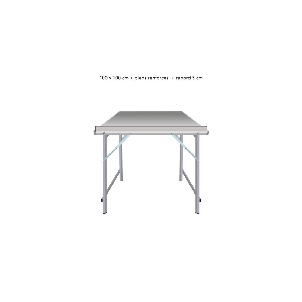 Table droite déclinable – Table de marché primeur | Matériel Forain
