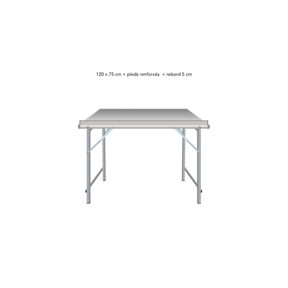 Table droite déclinable – Table de marché primeur | Matériel Forain